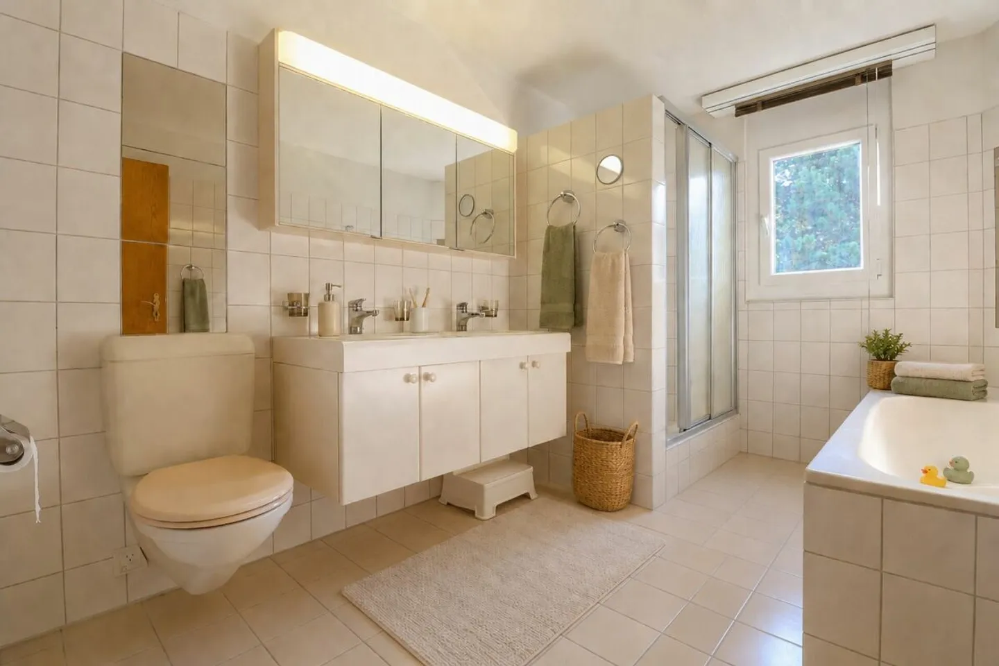Vivre sur deux niveaux - Maisonette de 4½ pièces avec cheminée, sauna et balcon ensoleillé - Photo 10 sur 12