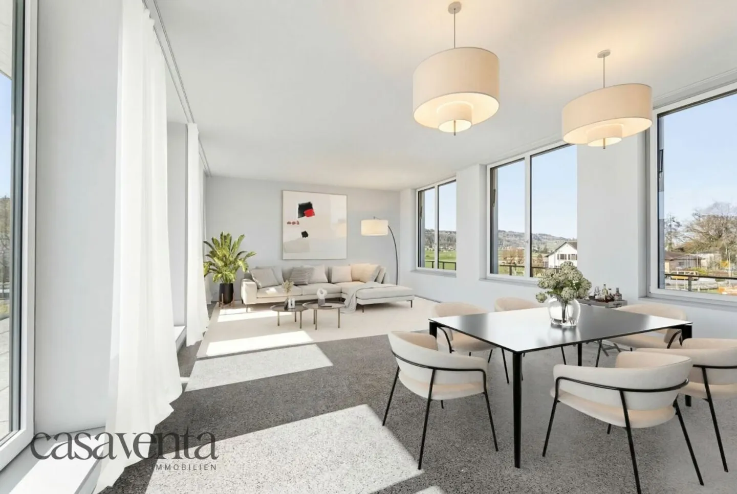 Appartement penthouse exclusif en attique avec terrasse spacieuse et finitions de haute qualité à Wohlen - Photo 4 sur 13