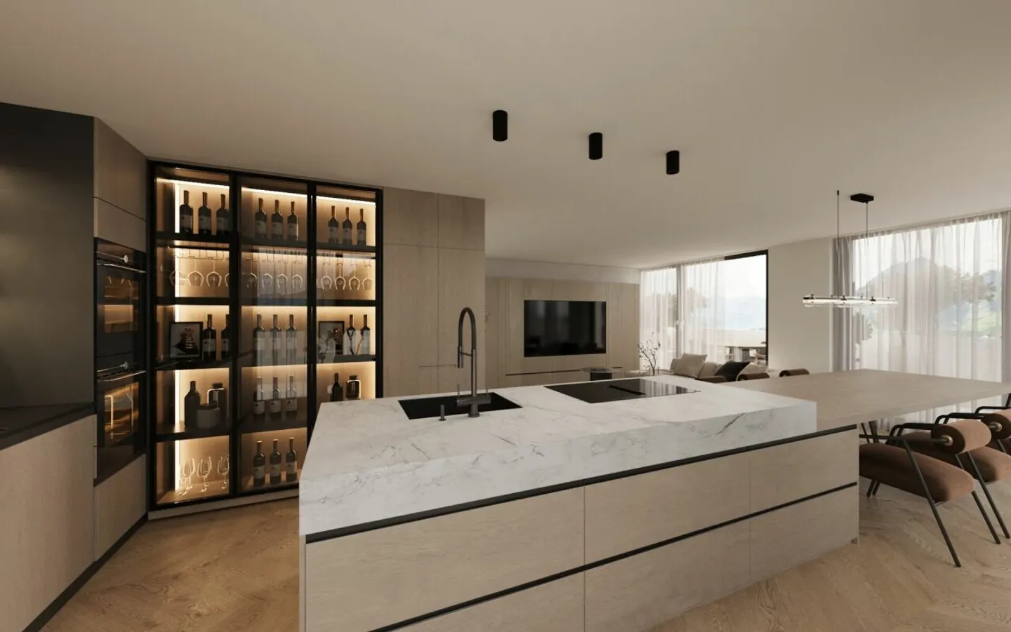 Luxurious penthouse apartment with panoramic roof terrace in a privileged location - Photo 2 of 7