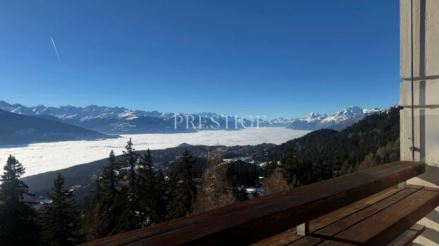EXKLUSIVITÄT - Duplex-Wohnung 3½ Zimmer mit Südbalkonen und Panoramablick - Crans-Montana (Vermala) - Foto 13 von 13