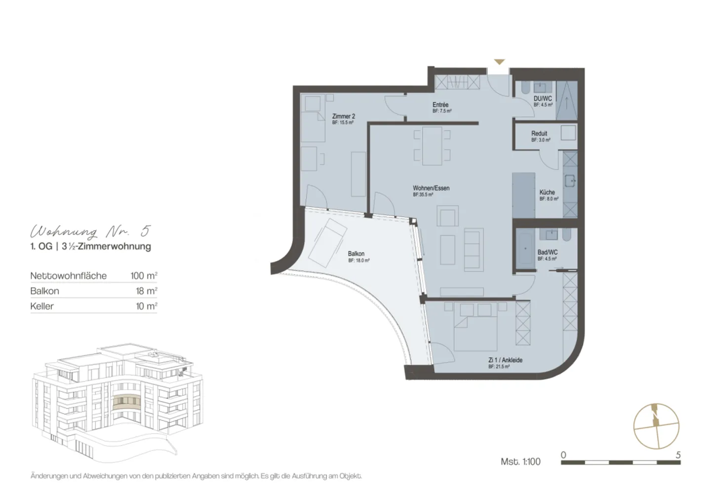 «Felice» Vitznau - Appartement de 3½ pièces avec un concept d'espace élégant - Photo 2 sur 2
