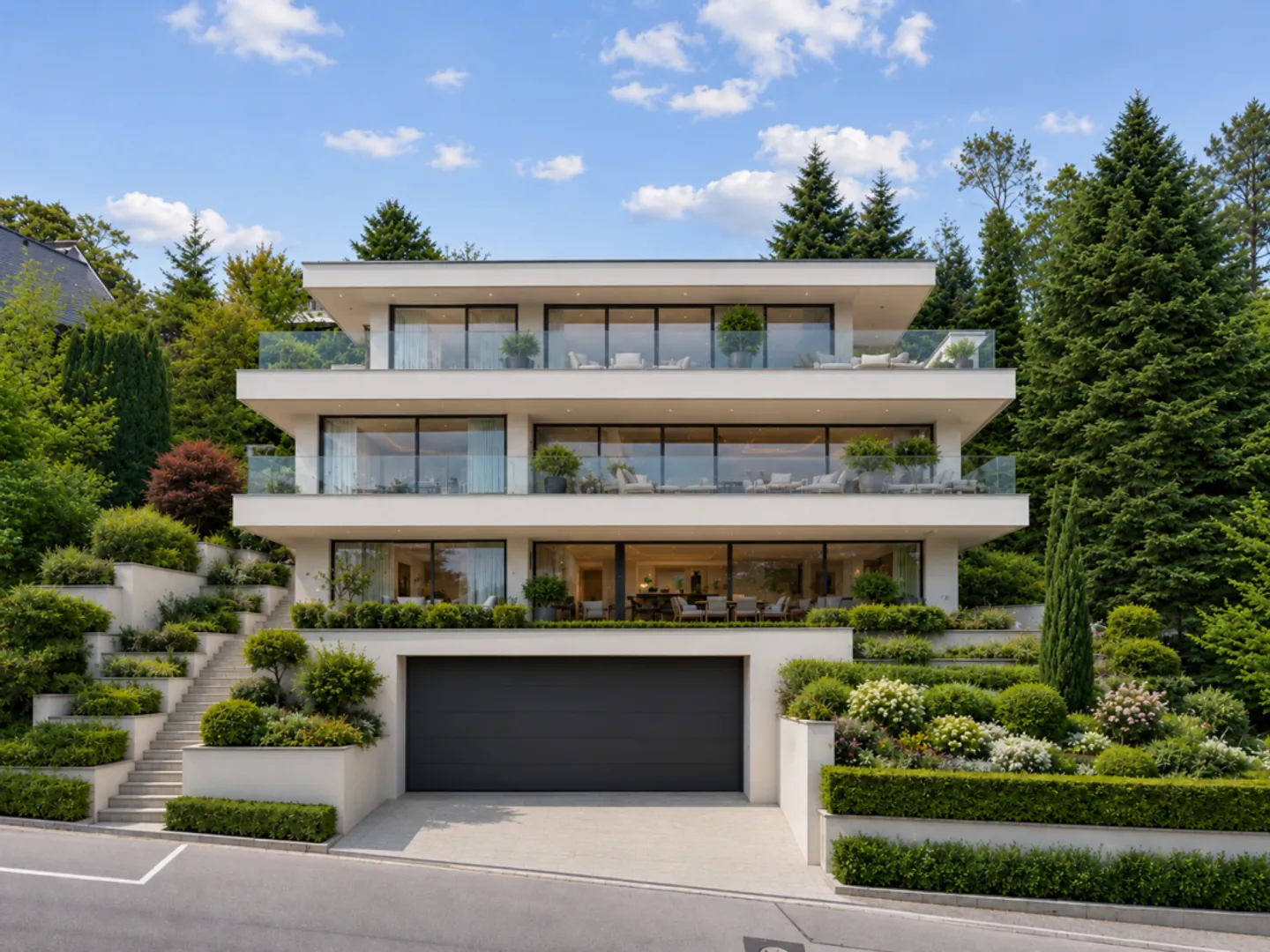 Exclusive villa vision in sought-after residential area of Meggen with lake view - Photo 1 of 3
