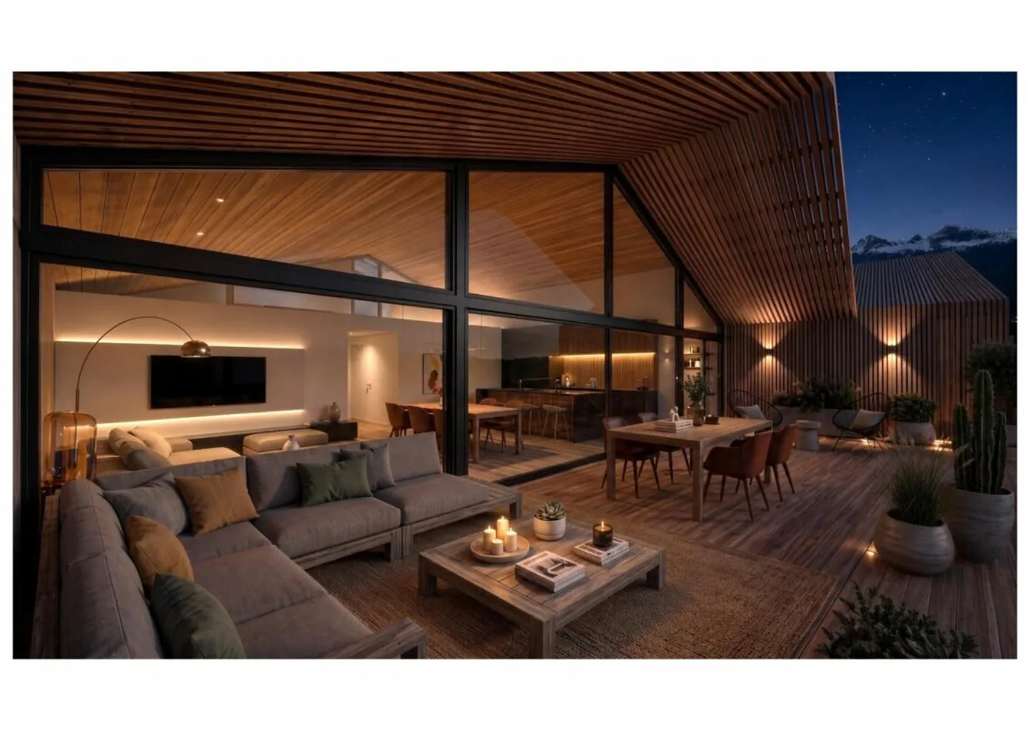 High-end semi-detached villa, with mezzanine, to be built in Grimisuat - Photo 2 of 5