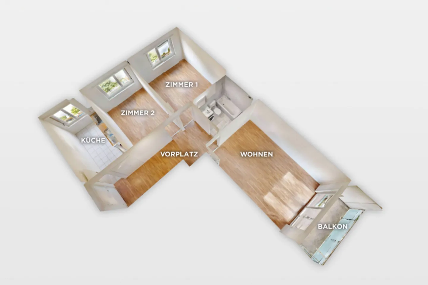 Appartement lumineux de 3 pièces au rez-de-chaussée avec balcon et lave-linge-sèche-linge - Photo 11 sur 11