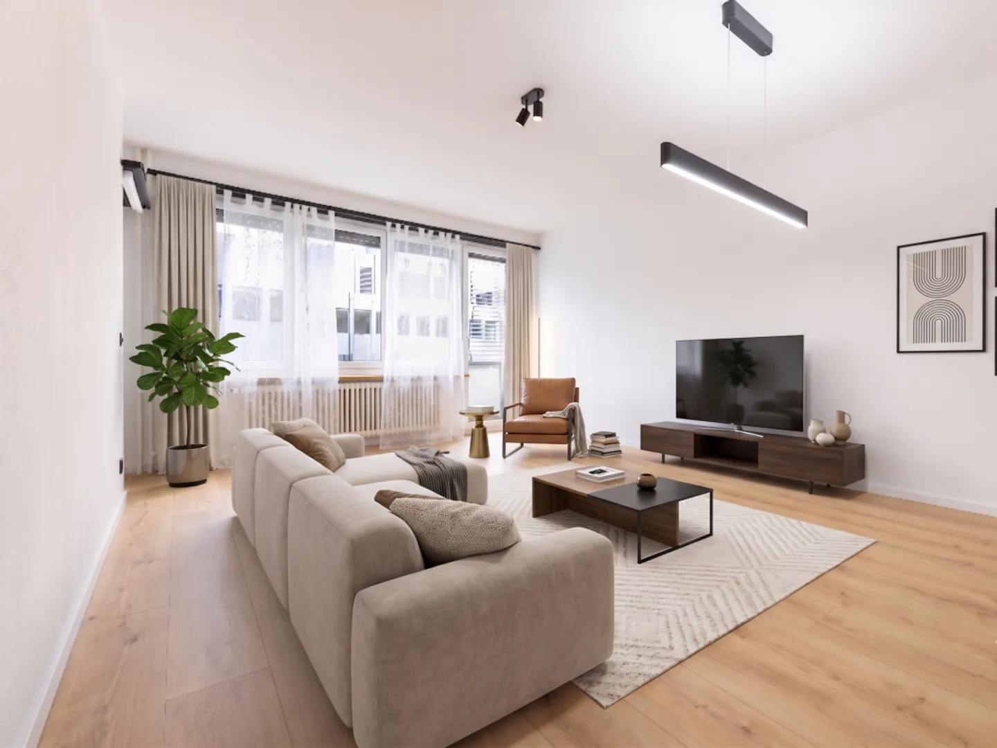 Living comfort meets wide views in this stylishly renovated 3.5-room apartment - Photo 1 of 4