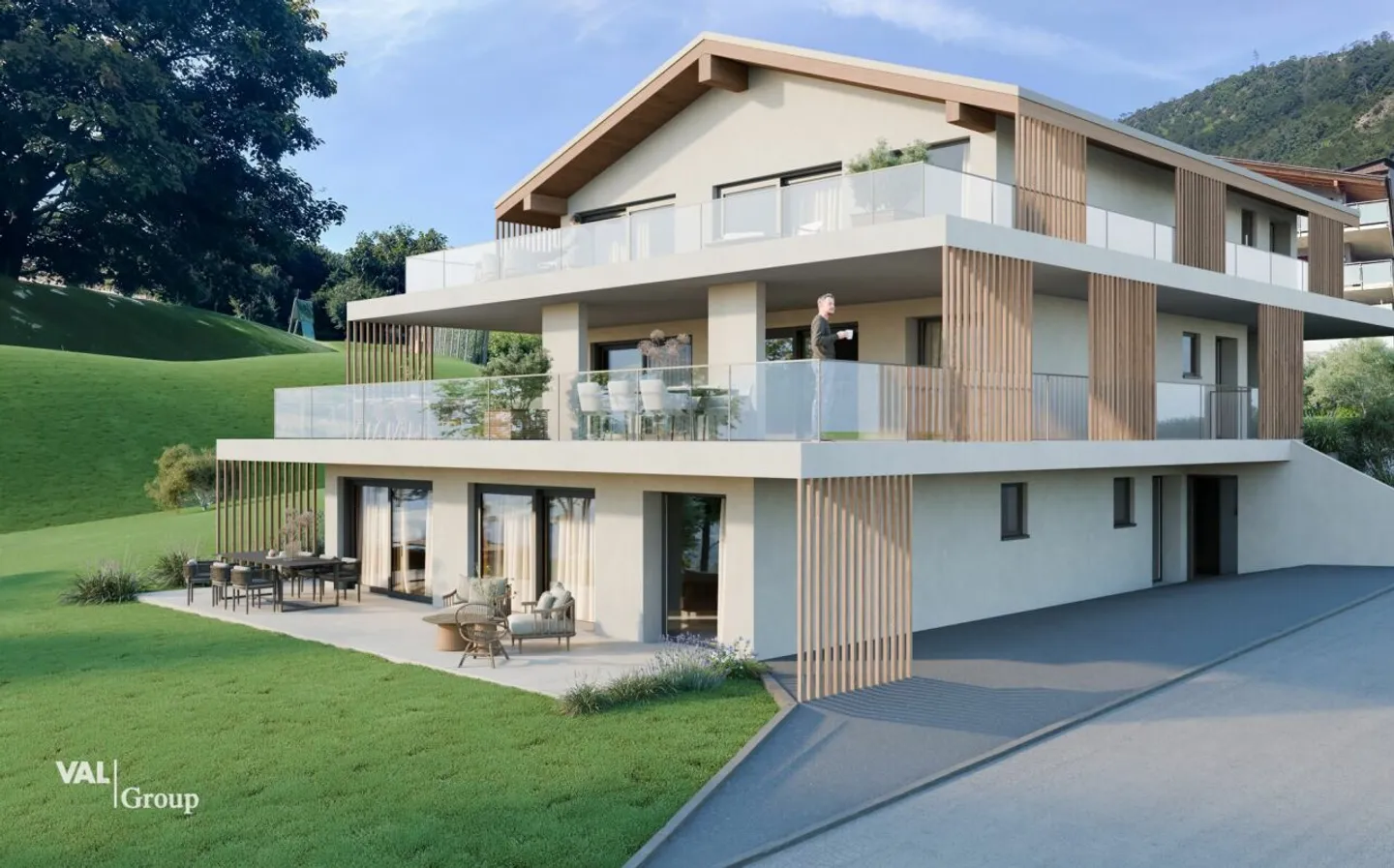 Im Herzen der Alpen, ein einzigartiges Penthouse, in dem Licht und Eleganz zum Ausdruck kommen - Foto 2 von 12