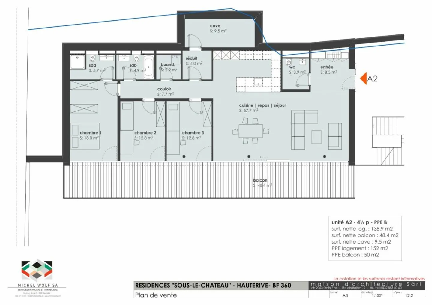 Résidences Sous-le-Château à Hauterive - Foto 6 di 6