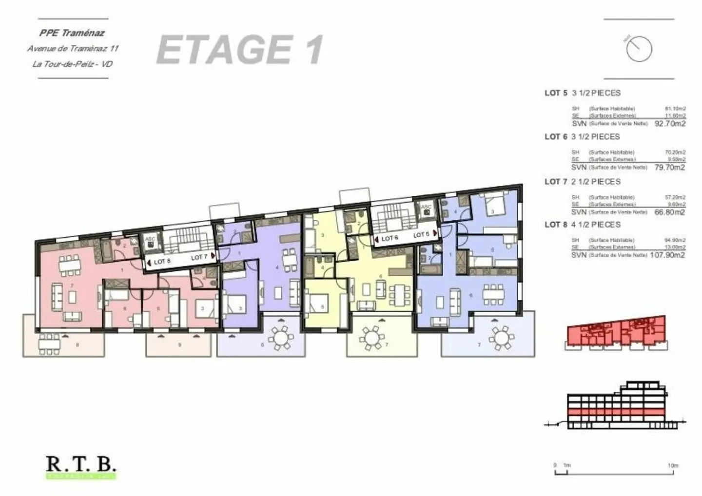 Appartement lumineux 3.5 pièces - Photo 10 sur 13