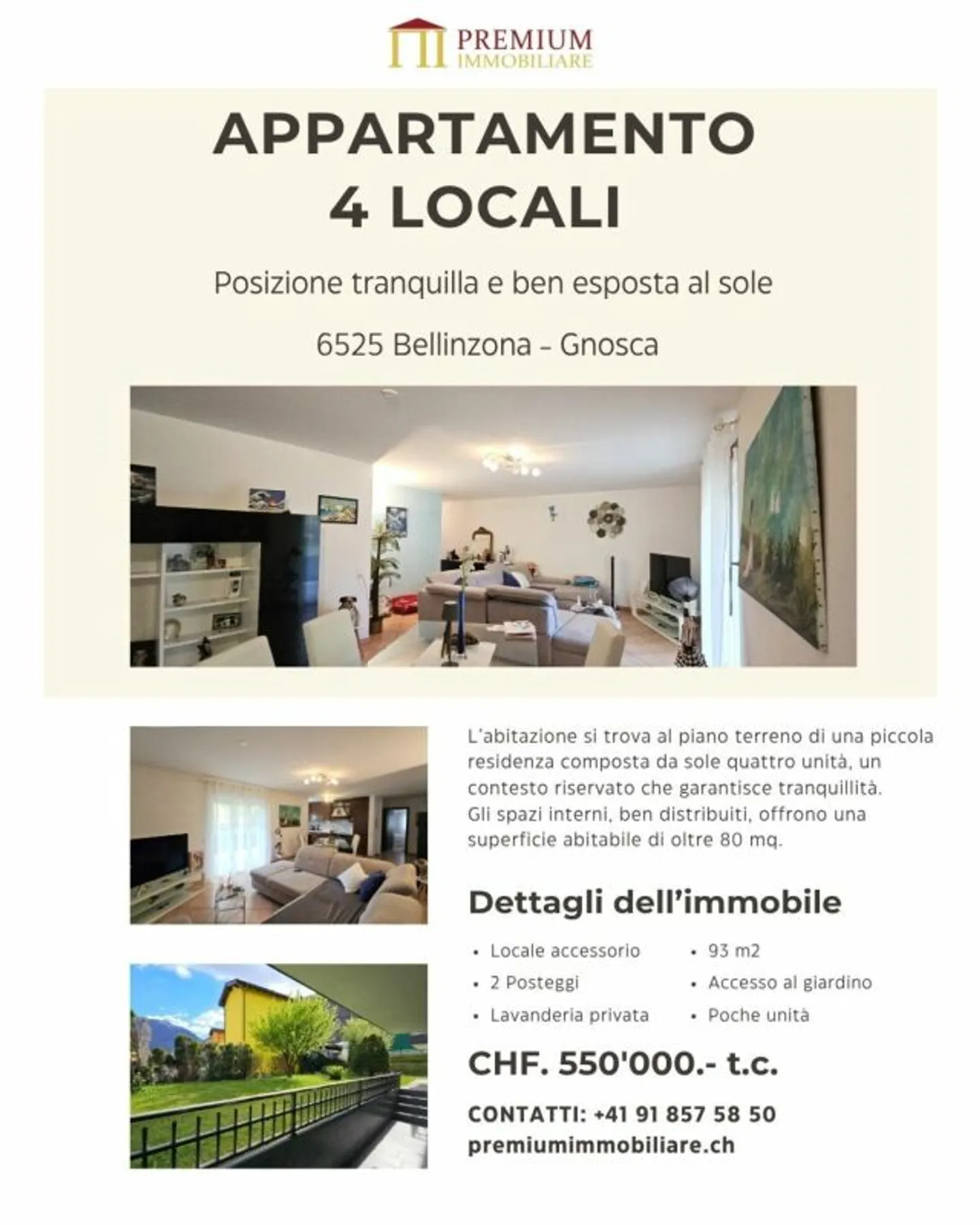 GROUND FLOOR APARTMENT IN GNOSCA - Photo 1 of 9