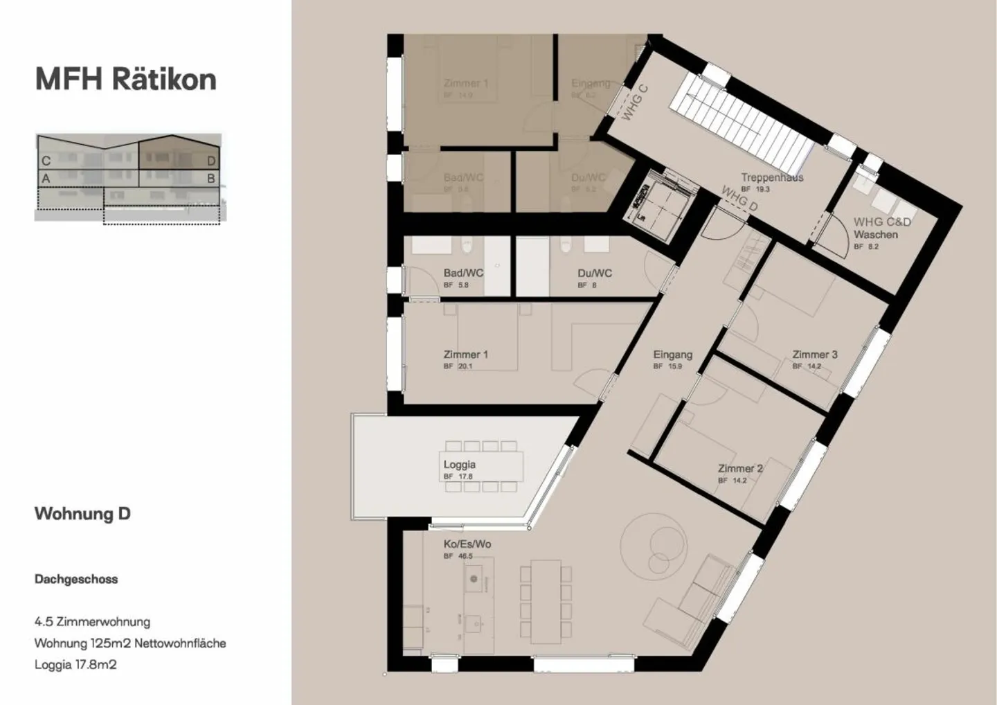 4½ Zi-Dachwohnung im prättigauer Naherholungsgebiet - Photo 11 sur 11