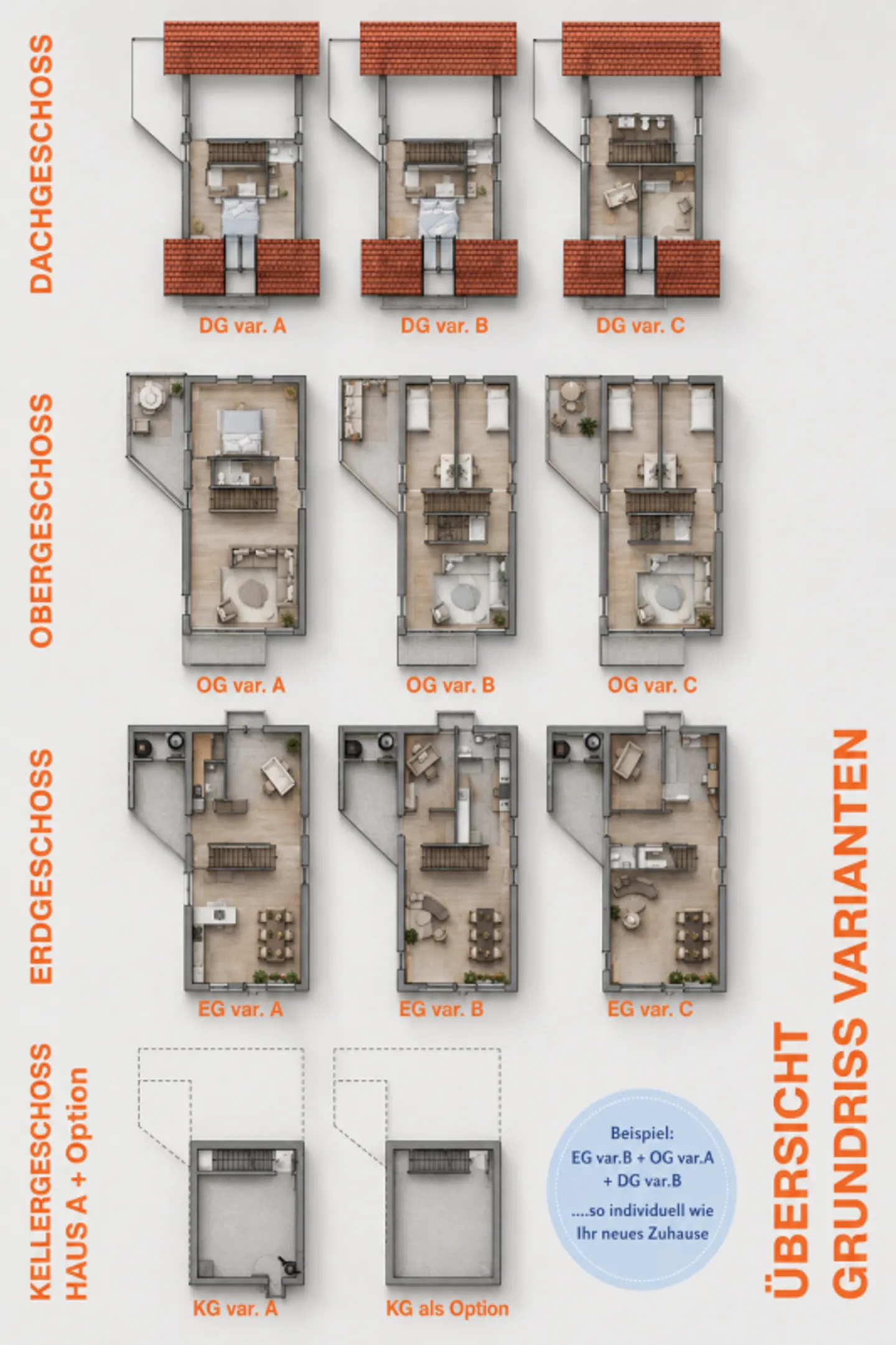 New construction of three modern upside-down single-family houses in the Seeland community of Jens - Photo 8 of 13