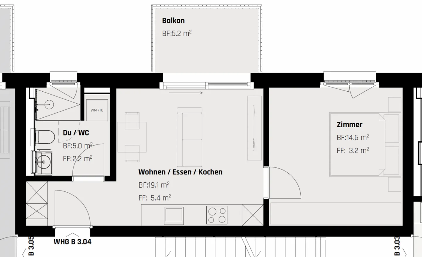 Luxuriöse 2.5-Zimmer Wohnung - Foto 10 von 10