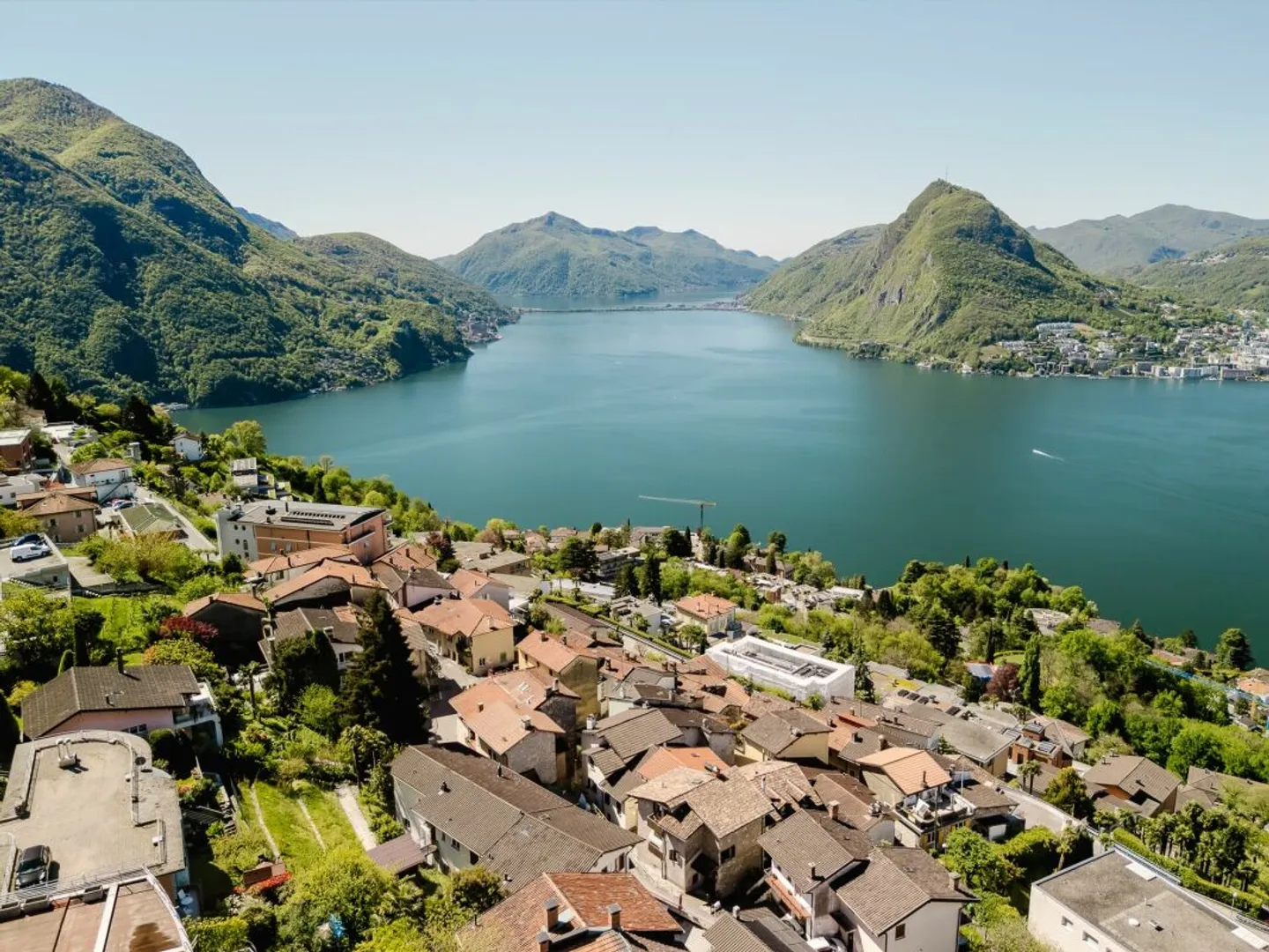 Wunderschöne Wohnung über dem Luganersee - Foto 1 von 13