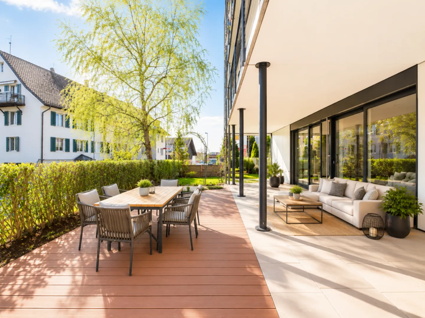 Grosse Gartenwohnung, zentral & sonnig - Foto 3 von 7