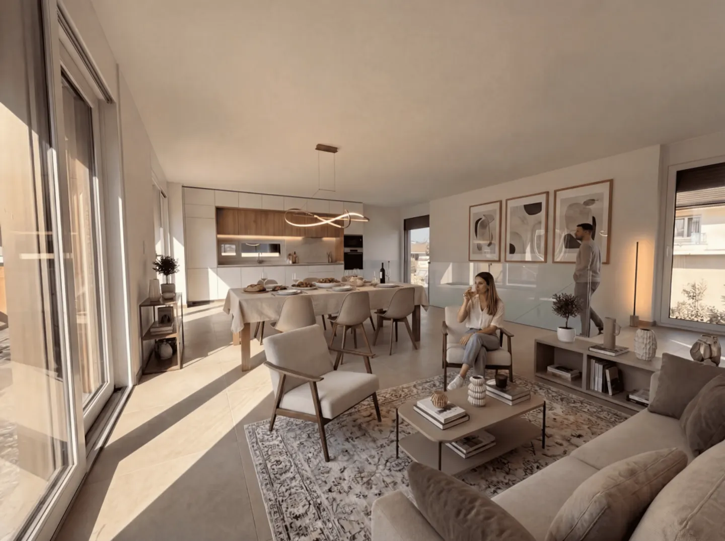 Attico duplex nel centro di Yverdon - Foto 3 di 7