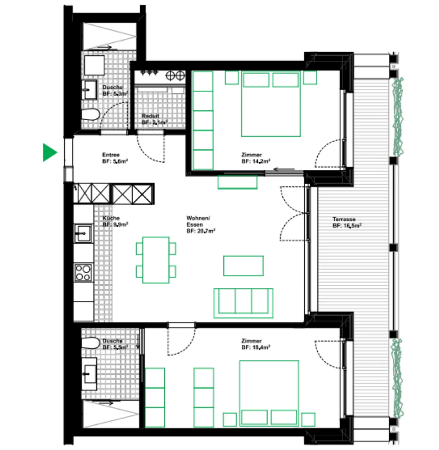 Modernes Apartment im Schweighof - Foto 7 von 7