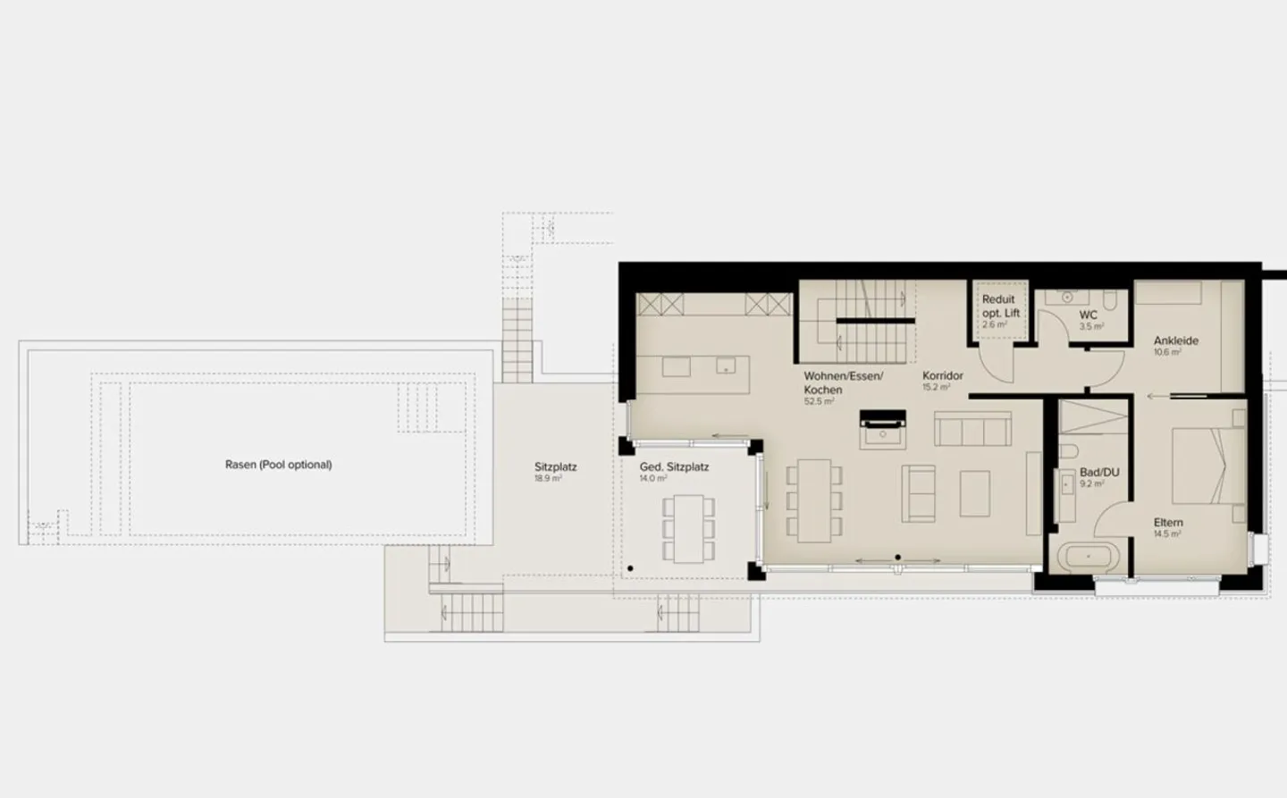 323 m² | Luxuriöses 6.5-Zimmer-Einfamilienhaus mit Pool - Foto 13 di 13