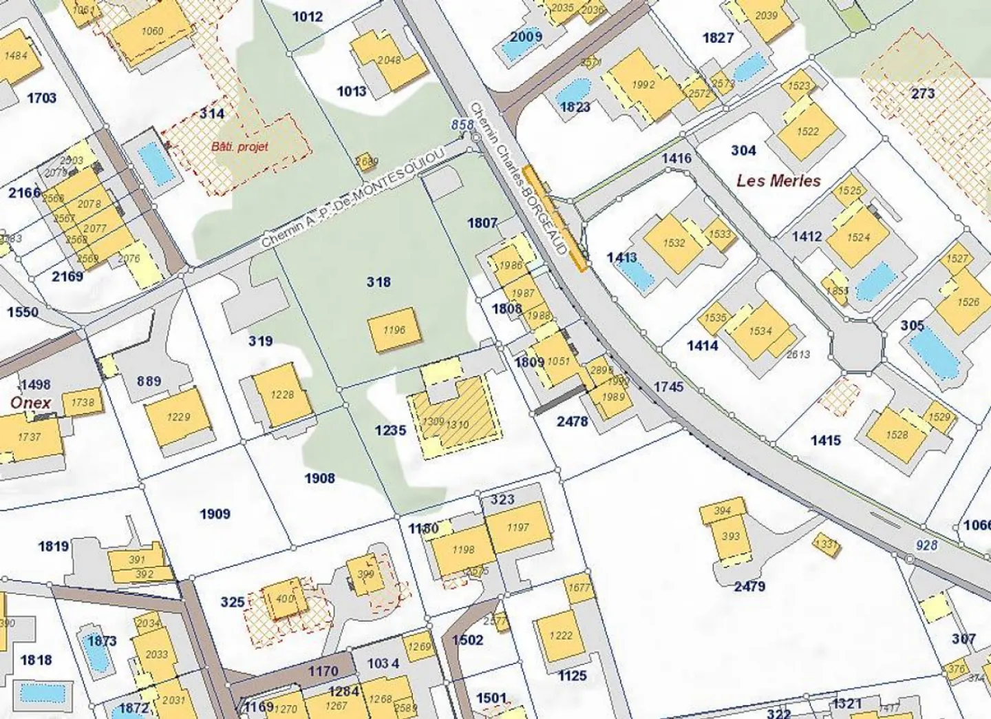 Building land in the villa district of Onex near Geneva - Photo 3 of 5