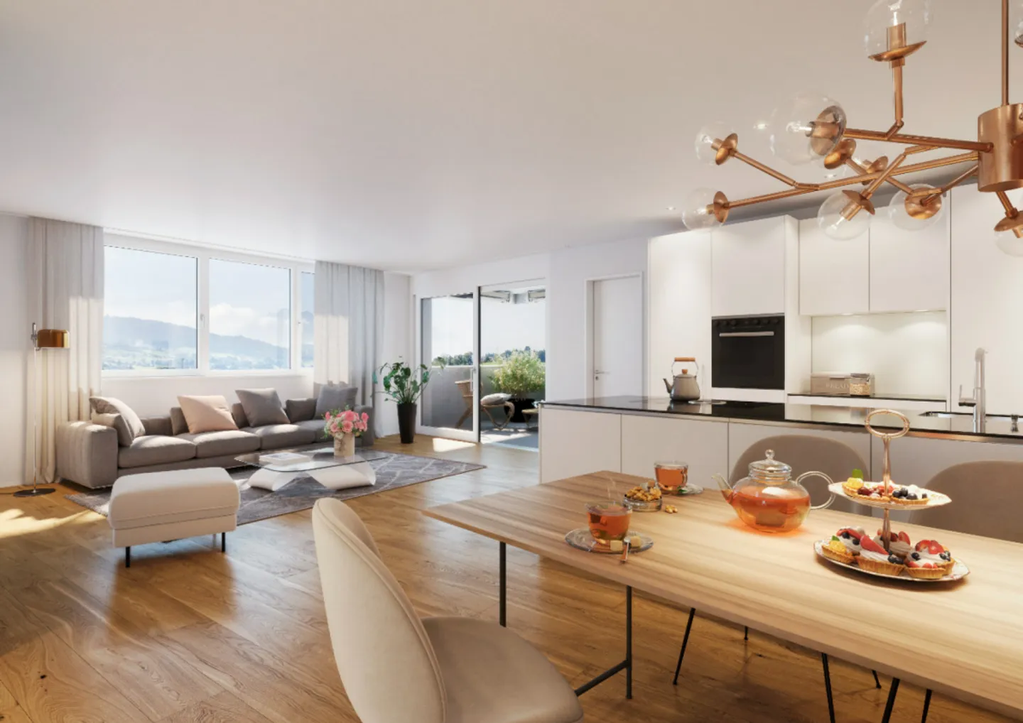 Maison de rêve au-dessus des toits de Root - 2,5 pièces dans un emplacement privilégié - Photo 4 sur 9