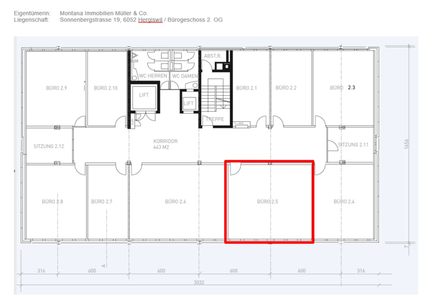 Office space (54m²) on the 2nd floor - Photo 5 of 5