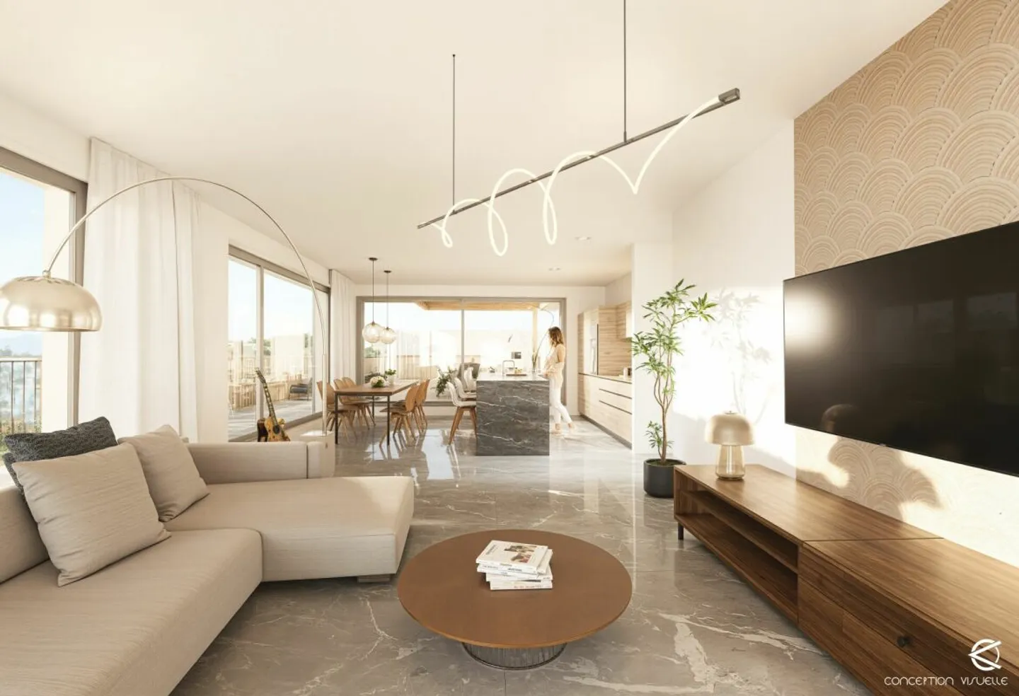 Superbe Attique avec Grande Terrasse - Photo 2 sur 4