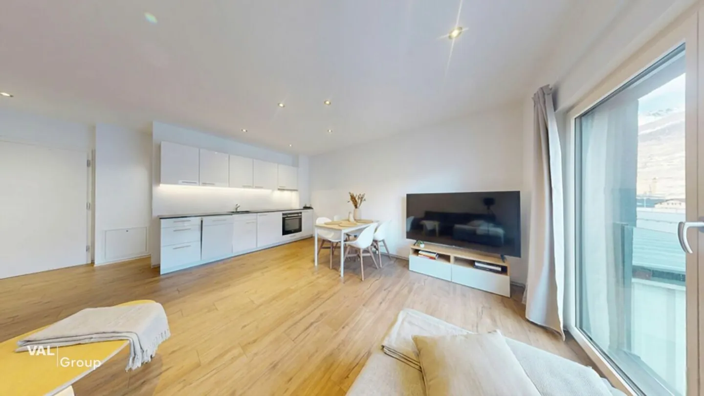 Appartement attrayant de 2,5 pièces à Visp - moderne, bien entretenu et situé au calme - Photo 1 sur 8