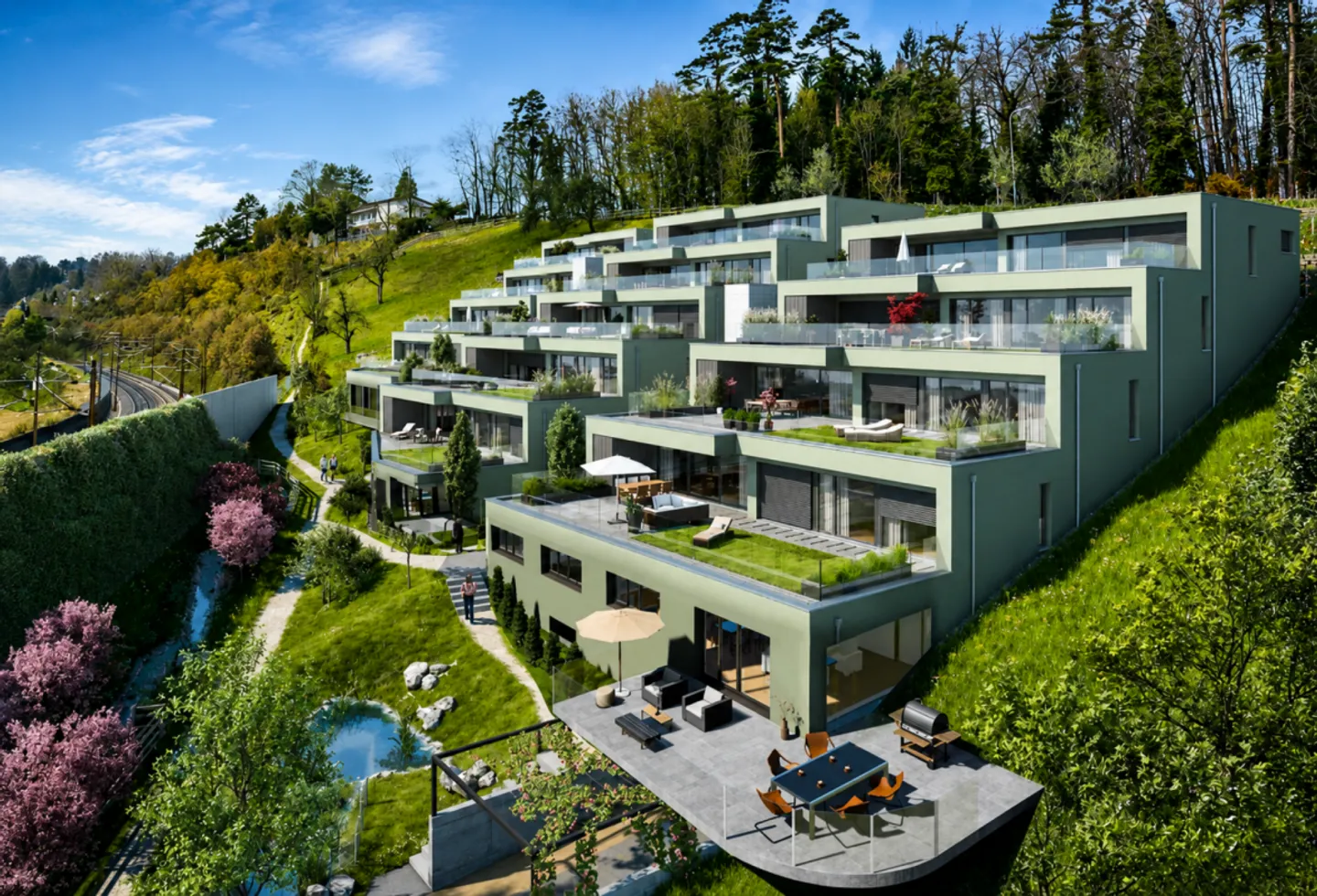 Moderne Terrassenwohnung in Umiken - Foto 12 von 12