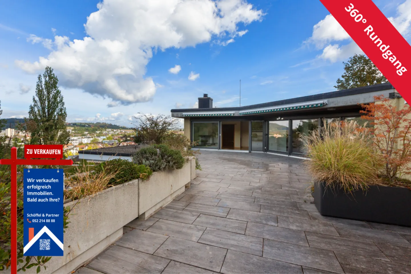 Grosszügige 2½-Zimmer-Terrassenwohnung mit Weitsicht - Photo 1 sur 13