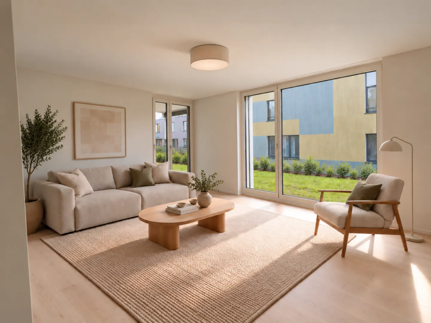 Exklusive 3.5-Zimmer-Gartenwohnung mit grosszügigem 100 m² Privatgarten - Foto 3 di 8