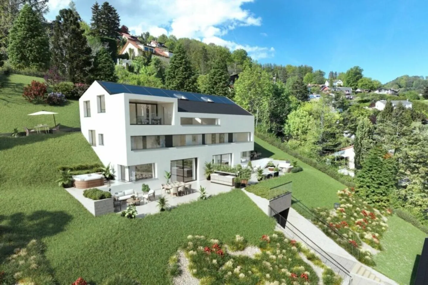 Duplex neuf avec vue sur le Léman - Photo 1 sur 8