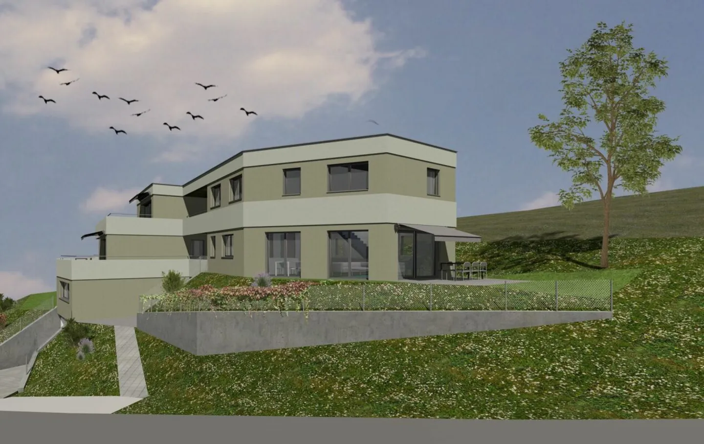 Grosszügiges Einfamilienhaus mit Bergsicht - Photo 1 sur 12