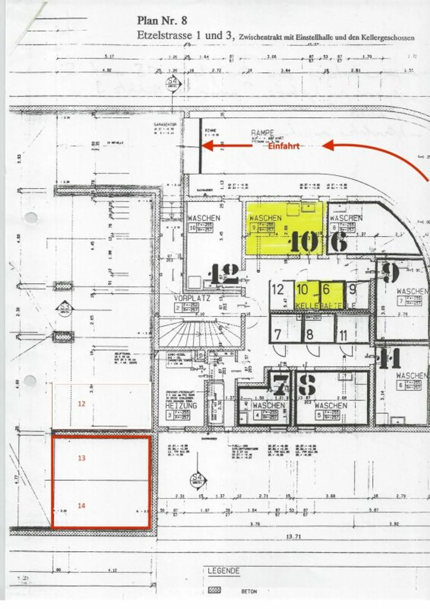 Geräumiger Tiefgaragenplatz - Foto 3 von 3