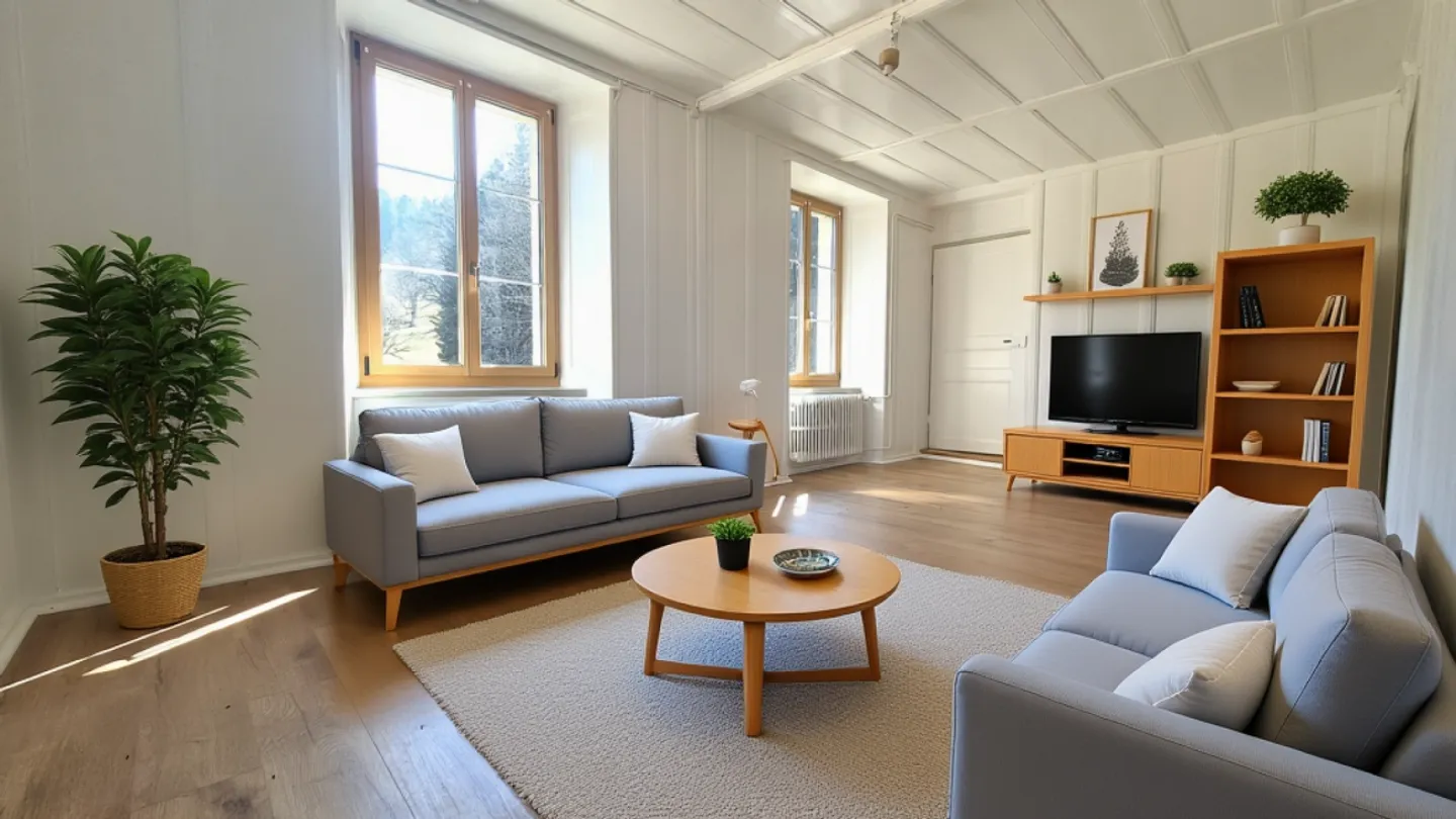 Old-world charm and absolute calm: 5.5 room apartment in Les Planchettes - Photo 3 of 13