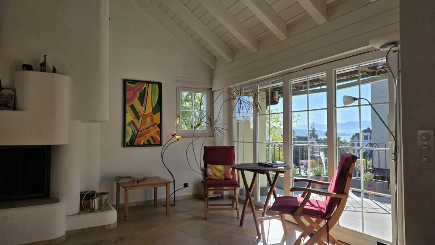 Appartamento attico con vista sul lago e sulla montagna a Rüschlikon - Foto 5 di 13