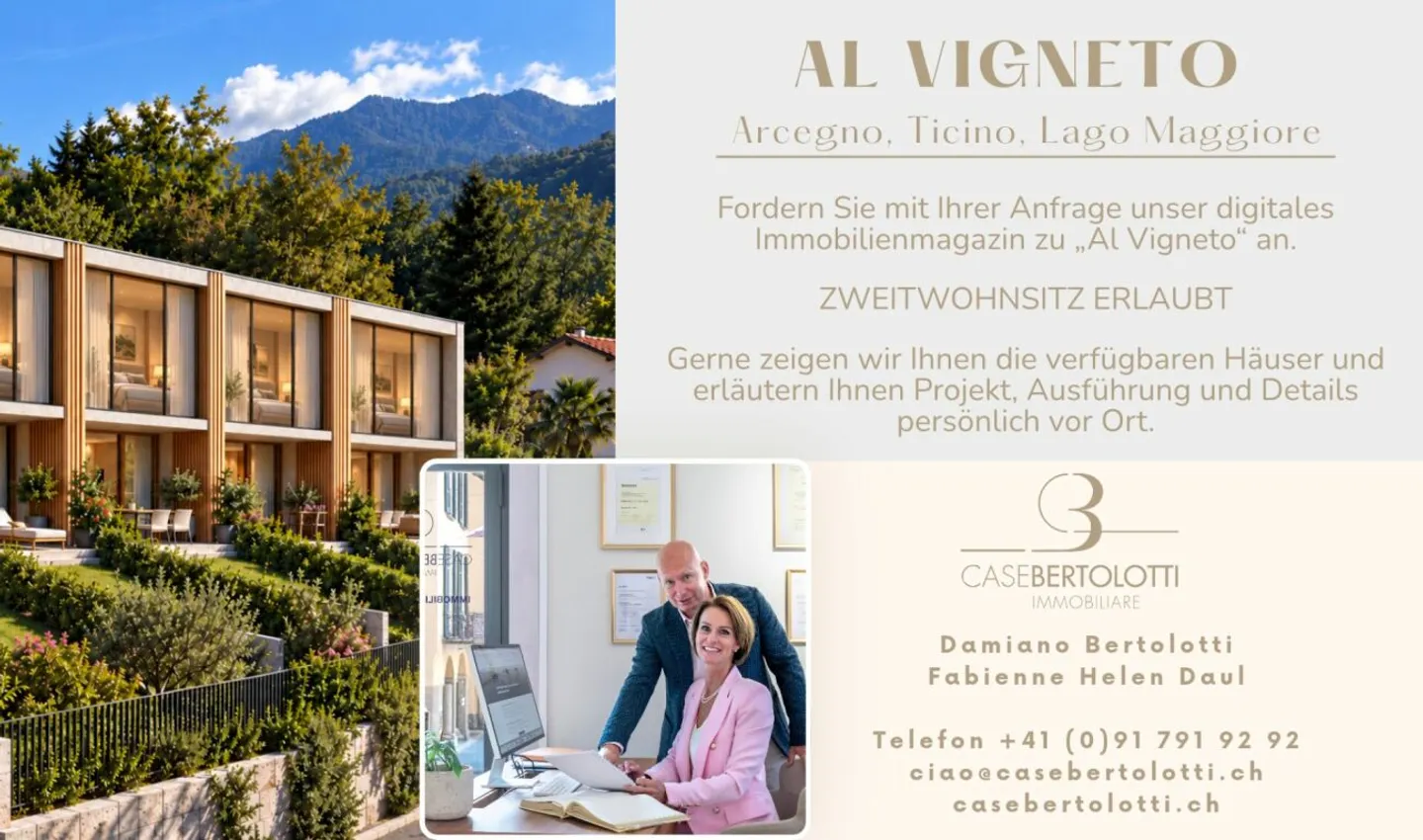 RARITÄT: Neubau mit Zweitwohnsitz - AL VIGNETO Arcegno - Foto 7 di 8