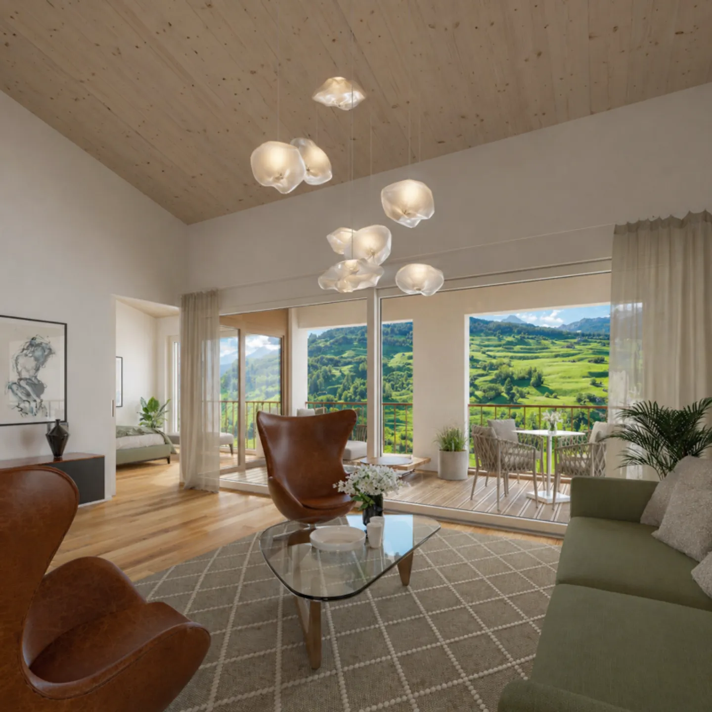 Newly built 4.5 room penthouse (primary residence) - Photo 1 of 4