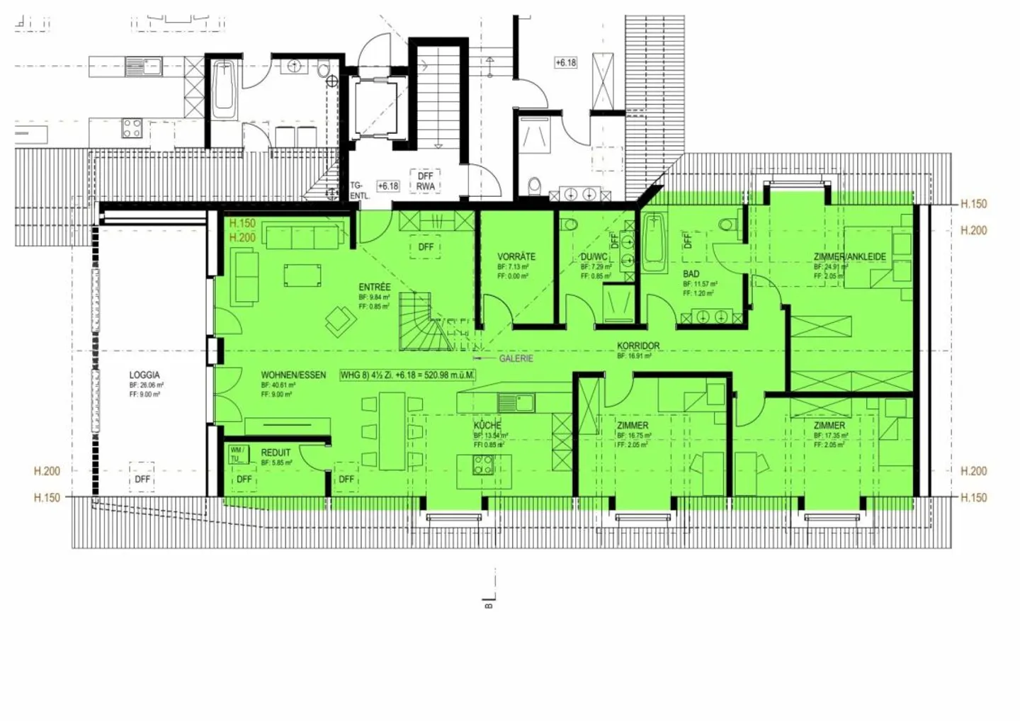 Neubau: Eigentumswohnung (DG mit Galerie, Nr. 8) im ländlichen Liebensberg (Gemeinde Wiesendangen) - Photo 8 of 9