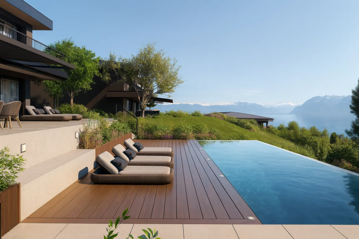 Magnificent 5.5-room villa with panoramic views of Lake Geneva - Photo 4 of 9