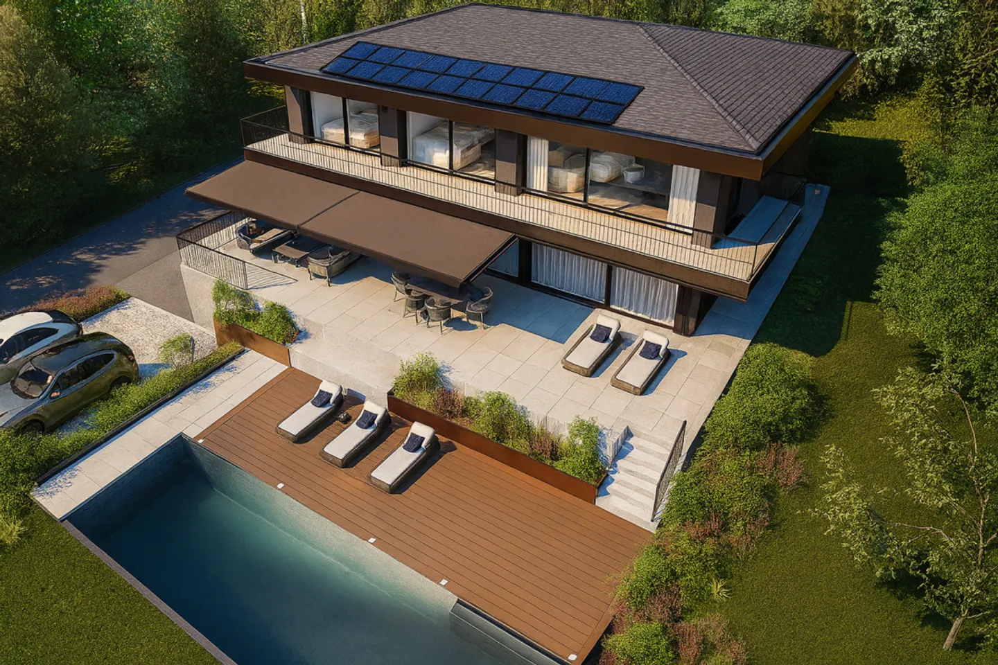 Magnificent 5.5-room villa with panoramic views of Lake Geneva - Photo 7 of 9