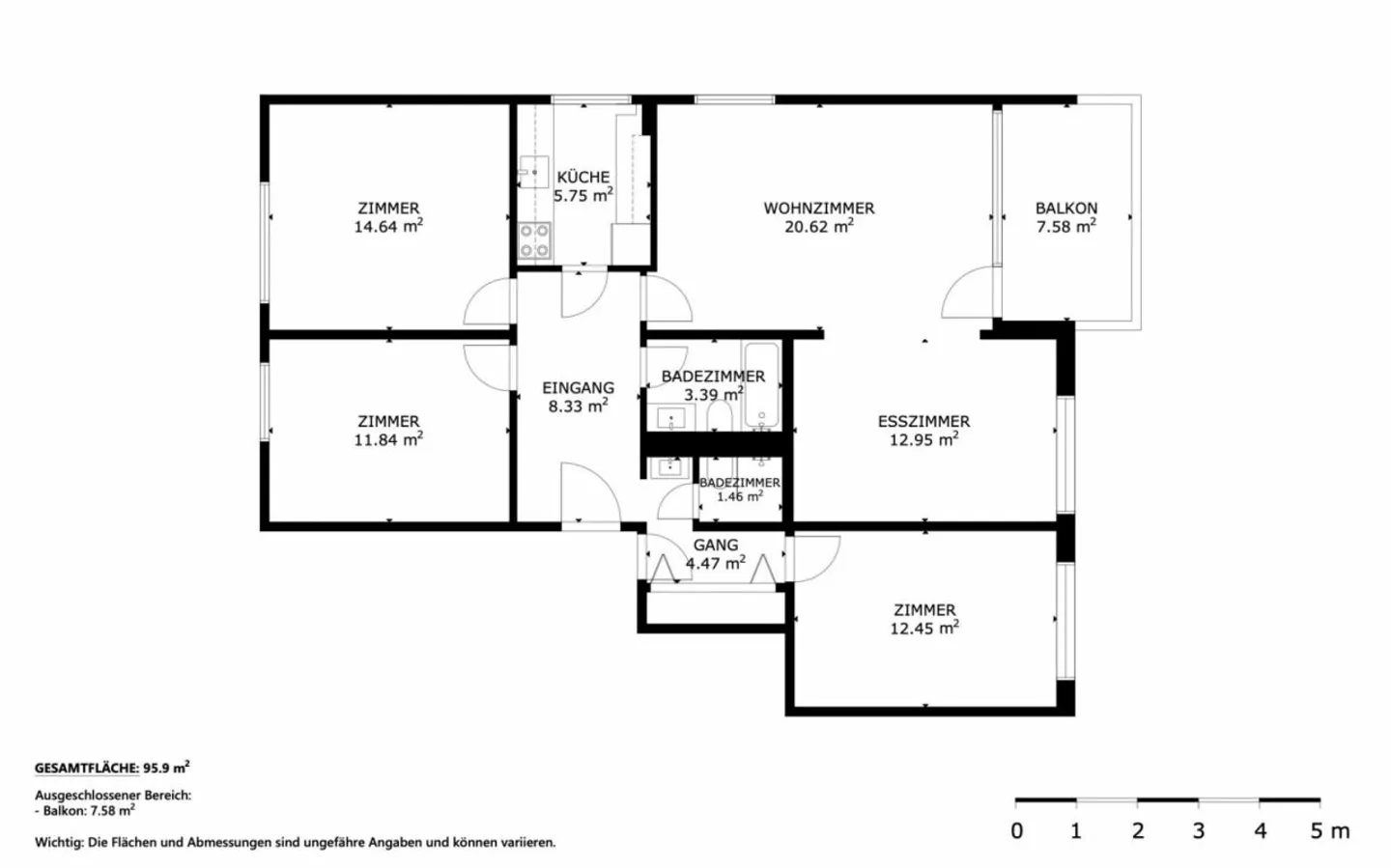 Modernes 4.5-Zimmer-Apartment - Foto 8 von 8