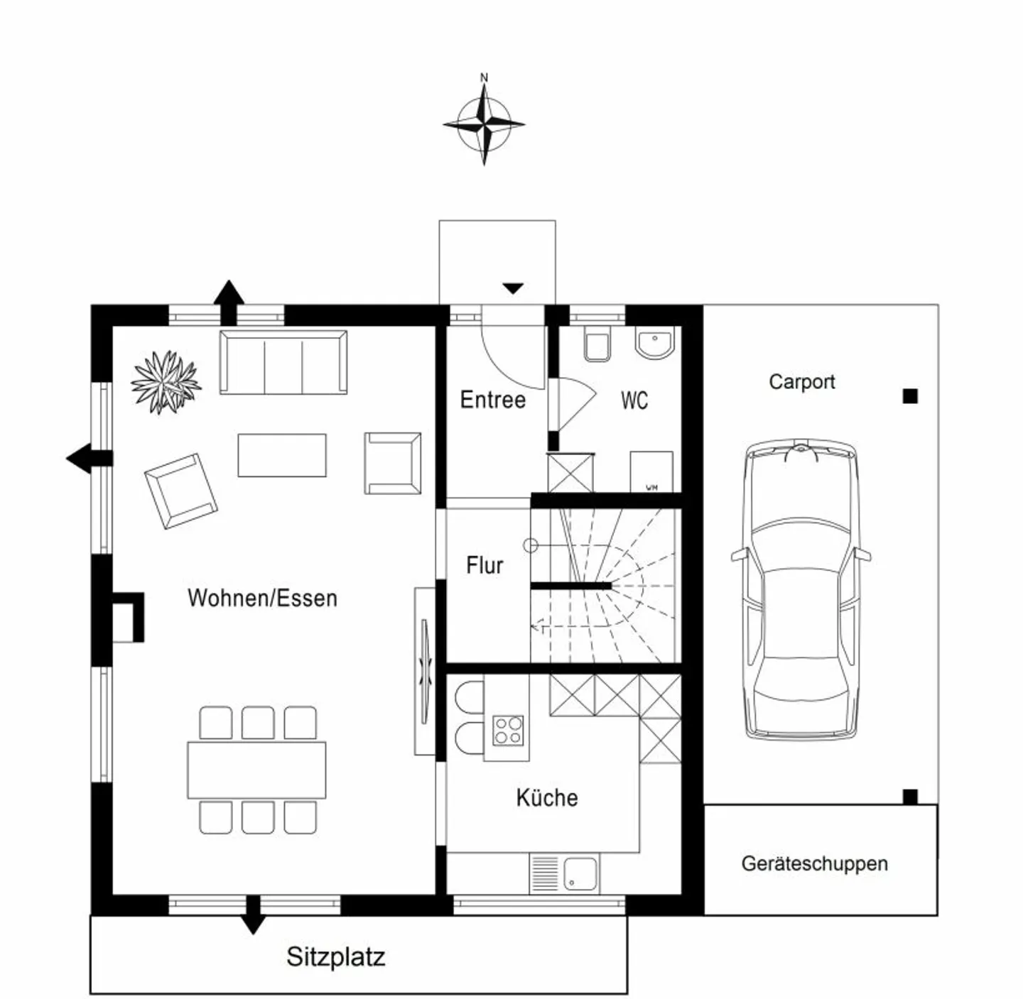 Detached single-family house with well-kept surroundings in an attractive location - Photo 10 of 13