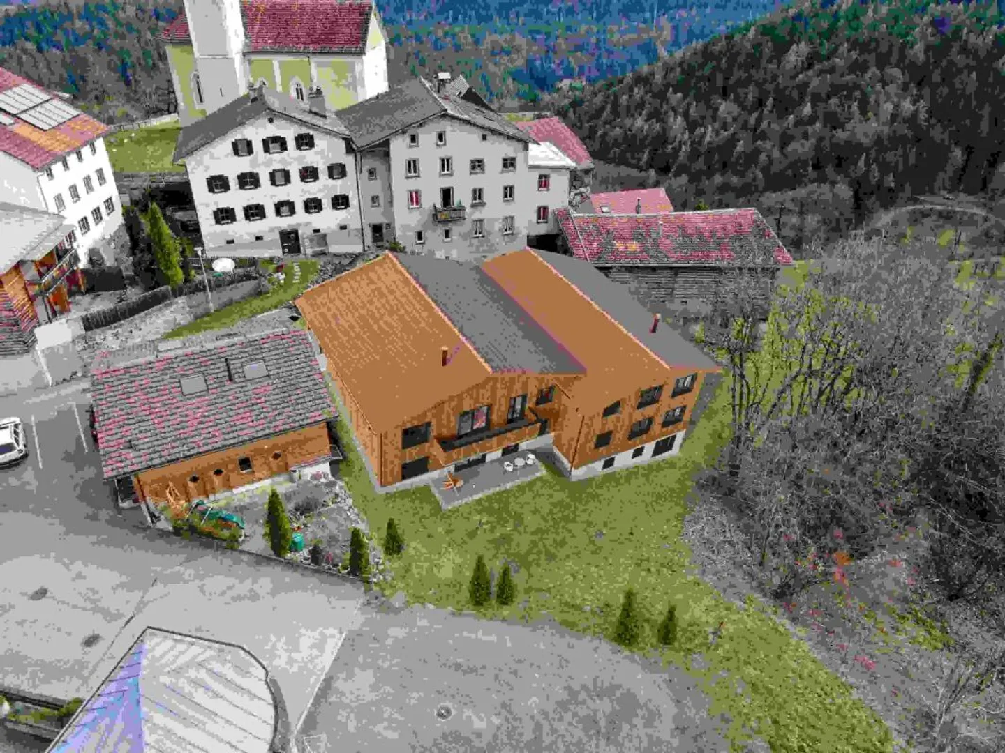 Approved new construction project with 7 residential units in an attractive location in Trin village - Photo 2 of 2