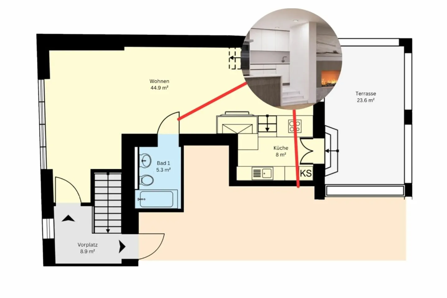 FRENKENDORF NUOVA COSTRUZIONE | Maisonette con comfort abitativo, apertura e possibilità di ritiro - Foto 3 di 8