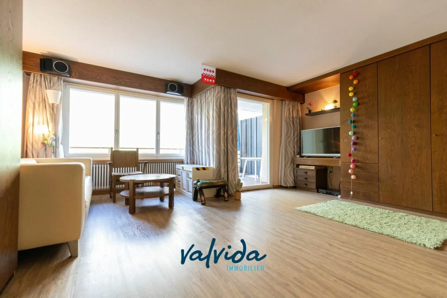 Panorama. Montagnes. Leukerbad. - appartement spacieux de 1,5 pièce dans un emplacement privilégié - Photo 2 sur 13