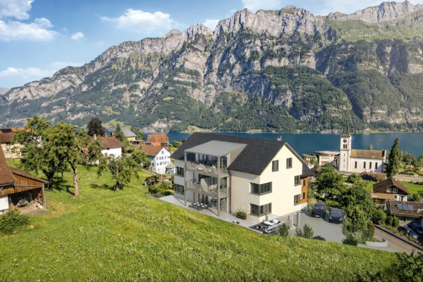Erstbezug - wunderschöne 2.5 Zimmerwohnung mit Blick auf den Walensee - Photo 2 sur 7