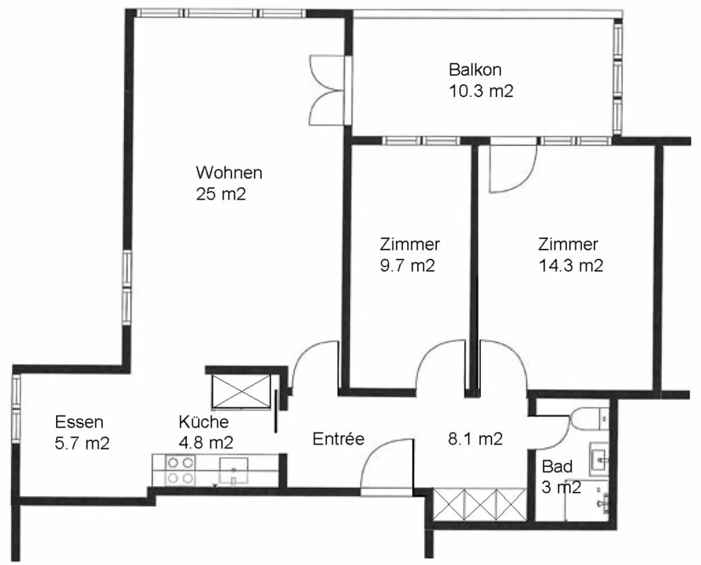 Modernes 3.5-Zimmer-Apartment - Foto 9 von 9