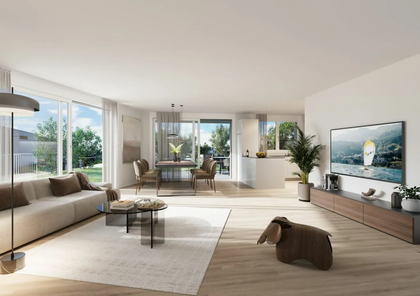 4.5 Room Garden Apartment in New MFH Ruediland - Photo 1 of 3