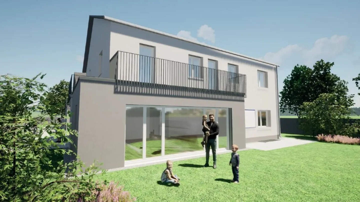 Maison individuelle moderne avec 6,5 pièces, carport et place de parking - Photo 3 sur 6