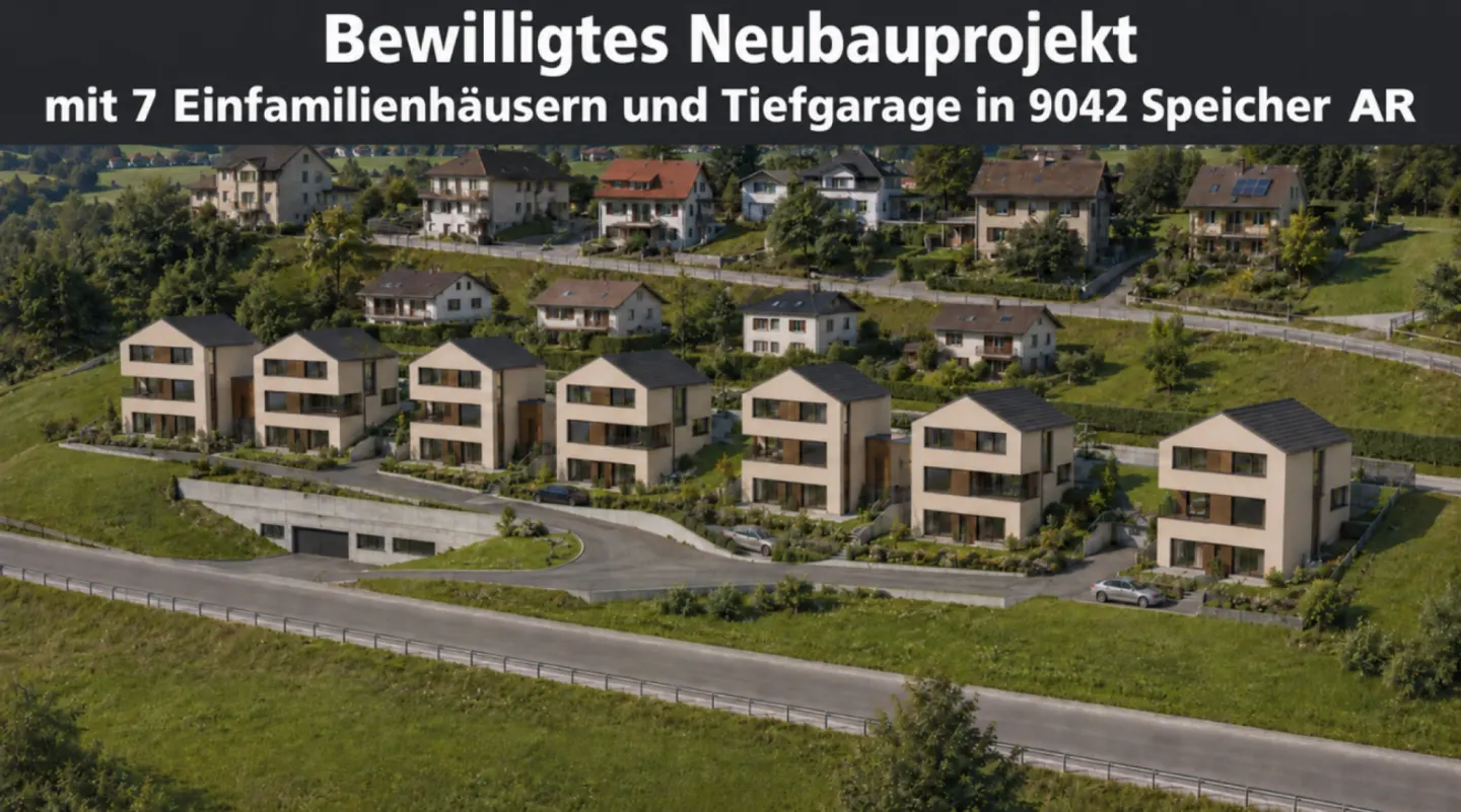 Progetto approvato con 7 case unifamiliari - Foto 1 di 3