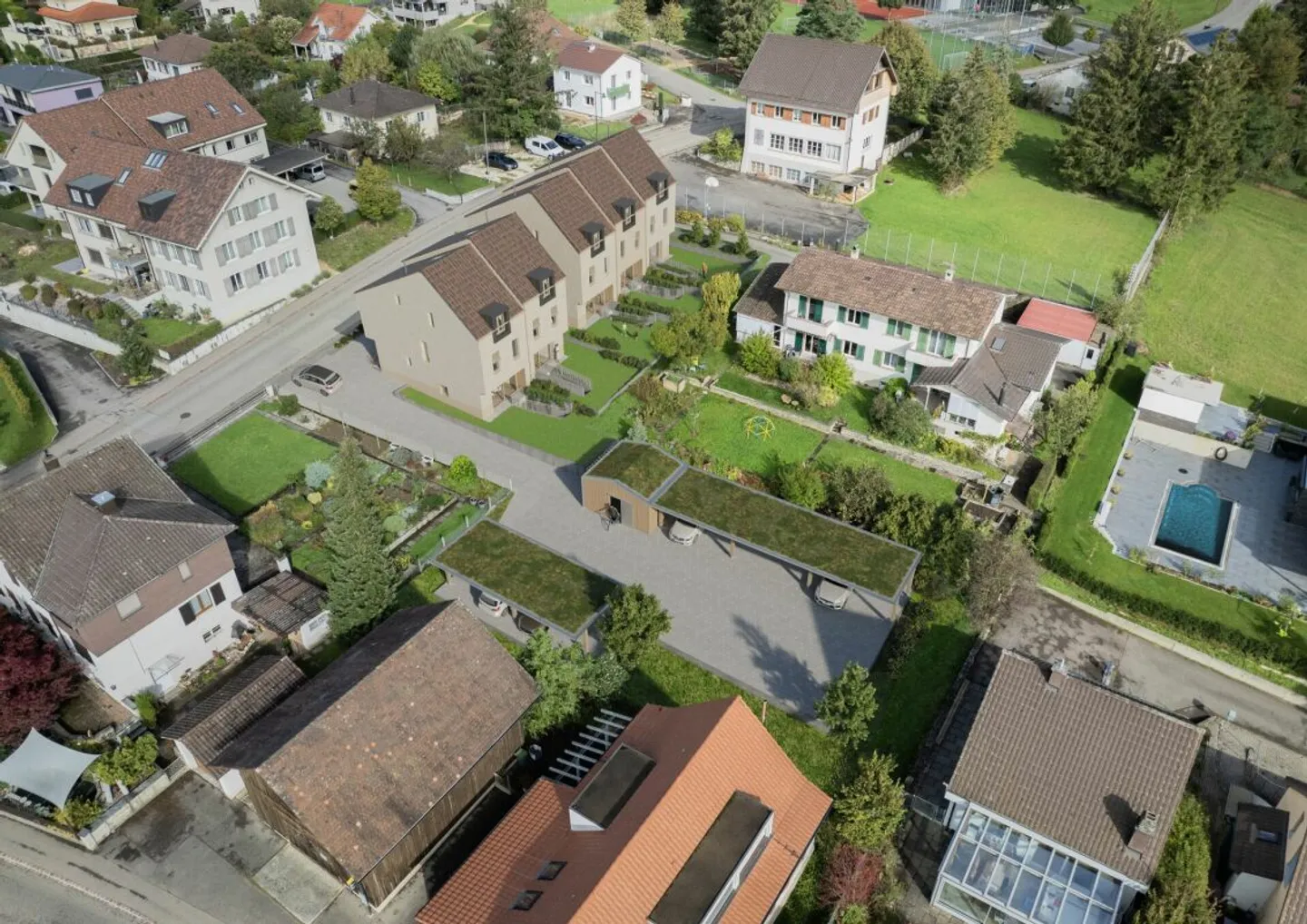 Maison de ville moderne à Känerkinden avec 5 chambres et 5 étages (B) - Photo 9 sur 10